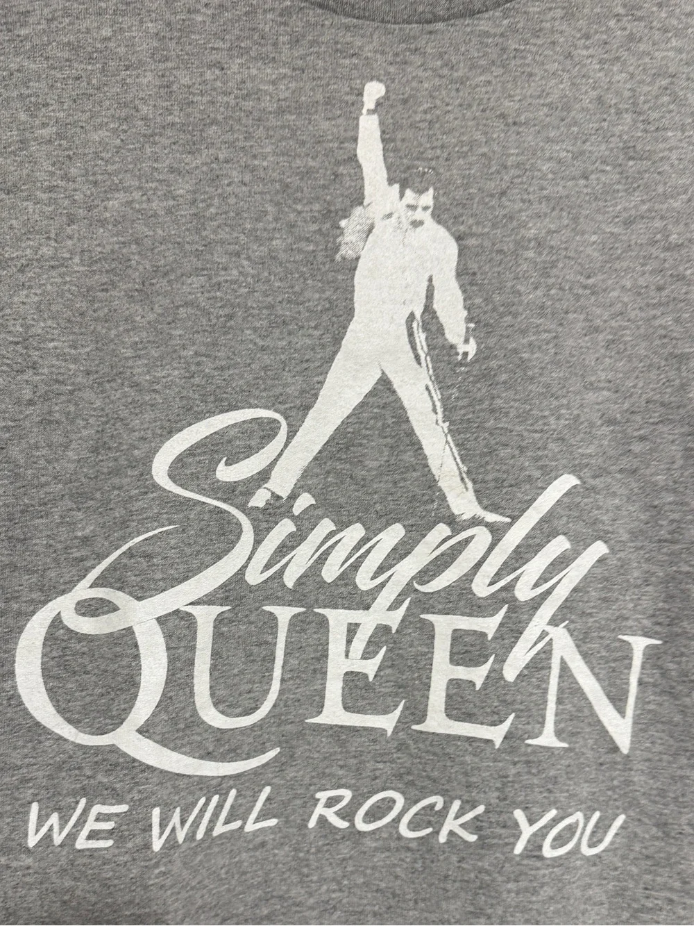 Simply QUEEN Grey Freddie Mercury Wembley Silhouette “We Will Rock You